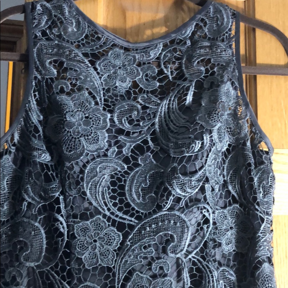 Gray lace dress